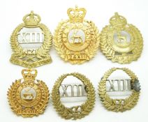 New Zealand Army 13th North Canterbury Regiment and 12/13th Regiment cap and collar badges