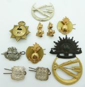 Eleven overseas forces Natal Royal Rifles, Malta Artillery, Aden Federal National Guards etc metal