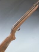 Vintage unnamed BSA style .177 air rifle with semi-pistol grip and alignment sights, NVSN.