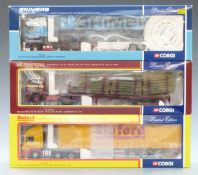 Three Corgi 1:50 scale limited edition diecast model lorries Stoford Transport CC12702, William