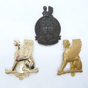 Leeds University Officer Training Corps badges including and anodised example