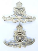 Two British Army Royal Artillery First Hampshire Volunteers Royal Garrison Artillery and Third