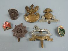 Military badges including plastic A. Stanley and Sons, Walsall Royal Army Service Corps, West