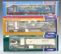 Three Corgi 1:50 scale limited edition diecast model lorries Elddis Transport Ltd Consett CC13103,