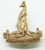 Canadian Army 1st Armoured Carrier Regiment brass cap badge