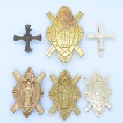 Six Glasgow & Strathclyde and Durham Universities Officer Training Corps badges