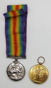British Army WWI medal pair awarded to 8840 Pte A.W.Bick, Gloucestershire Regiment