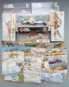 Twenty Airfix 1:72 scale plastic model kits including Rotodyne, Kamov Ka-25A/C and Sam-2 missile,