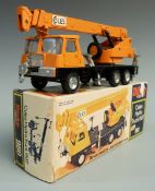 Dinky Toys diecast model Coles Hydra Truck 150T with orange cab and boom and black chassis, 980,