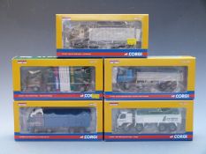 Five Corgi Rigid Tippers 1:50 scale limited edition diecast model lorries Yuill & Dodds Ltd CC13508,