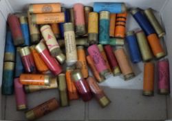 Fifty collectable shotgun cartridges including T Brooker Hitchin, C H Barham The Comet Cartridge,