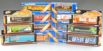 Fifteen Corgi Superhaulers and Wheelz diecast model lorries including Knights of Old, James