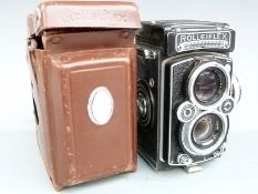 Rolleiflex 3.5 E TLR camera, serial number 1744405, with Carl Zeiss Planar 1:3.5 f=75mm lens