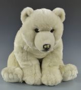 Hermann polar bear Teddy bear, 68cm long.