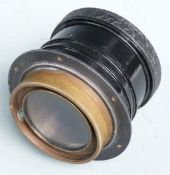 Camera, projector or similar lens, the cap marked RTH for Rank Taylor Hobson, diameter of lens glass