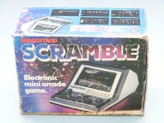 Grandstand Scramble retro tabletop mini arcade game, in original box.