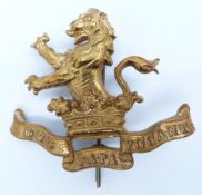 British Army 7th Dragoon Guards NCO's metal arm badge