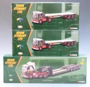 Three Corgi Eddie Stobart Ltd 1:50 scale limited edition diecast model lorries CC12203 and two