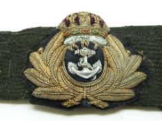 Royal Navy Transport officers's hat badge/band