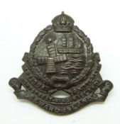 British Colony Leeward Islands officer's service dress metal cap badge