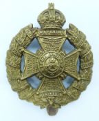 British Army Rifle Brigade other ranks all brass cap badge