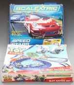 Two Scalextric model motor racing sets Speed Stars C1234 and Micro Scalextric Disney Pixar Toy Story