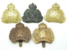 New Zealand Army 10th North Otaga Regiment metal cap badges