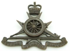 British Army Royal Malta Artillery officer's service dress bronze cap badge