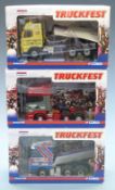Three Corgi Truckfest 1:50 scale limited edition diecast model lorry tractor units Garn Transport