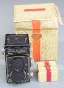 Rolleicord Vb TLR camera, serial number 2609827, with 1:3.5/75 lens, in original case