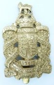 British Army King Edward's Horse metal cap badge