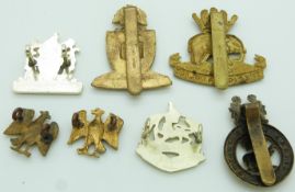 Seven police/immigration badges including Nigeria Police, Sierra Leone Police etc