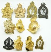 Eleven Australian Army Corps metal and anodised badges including Intelligence Corps, Survey Corps