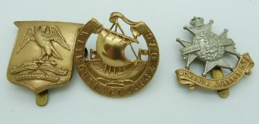 Three Battersea Grammar School Cadet Corps, Worksop College Officer Training Corps and Weymouth