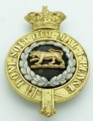 British Army Hampshire Regiment officer's Glengarry badge