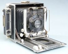 Linhof Technika 3 large format 9x12 camera number 2128 with Voigtlander 1:4.5 f=15cm lens