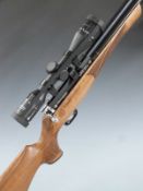 Daystate Regal Huntsman Classic .177 PCP target air rifle with monogrammed and chequered semi-pistol
