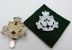 Six Hong Kong Regiment hat badges including anodised example, one by Firmin London