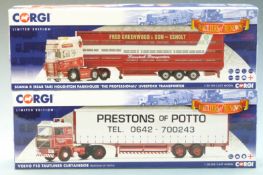 Two Corgi Hauliers of Renown 1:50 scale limited edition diecast model lorries Prestons of Potto