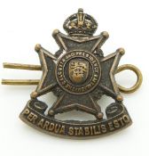 Calcutta & Presidency Battalion metal cap badge