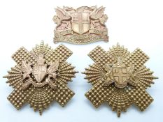British Army City of London Volunteer Corps metal badges