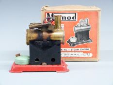 Mamod Minor No.1 live steam stationary engine, in original box.