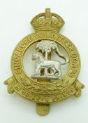 Singapore Volunteer Corps bi-metal cap badge
