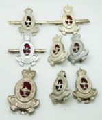 Eight Australian Army Royal Australian Army Nursing Corps badges including one with maker's mark