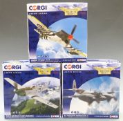 Three Corgi The Aviation Archive 1:72 scale limited edition diecast model aeroplanes North
