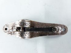 Shotgun stock mountable game counter, 5.5cm long, with a collection of related paperwork including