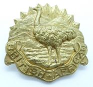British Army King's Colonials British Africa metal hat badge