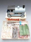 Tri-ang Express Puff-Puff pressed steel locomotive in original box together with a quantity of