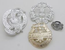Four Aberdeen University, Gordon Boys School Surrey, Queen Victoria School Dunblane anodised badges