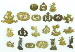 Small collection of New Zealand Forces metal collar badge including New Zealand Cycle Corps, North